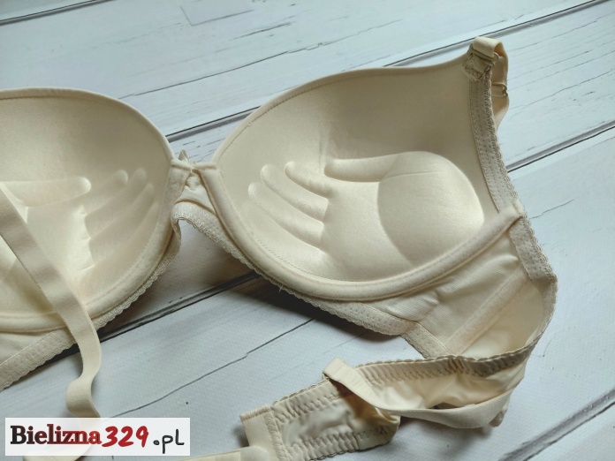 biustonosz gładki beżowy